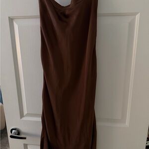Free People Brown Backless Skirt